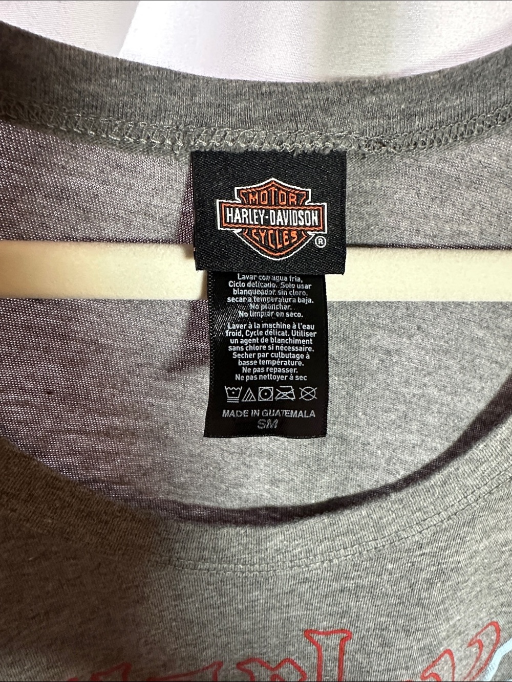 Harley-Davidson Grey Tank with Red and Light Blue Graphic - Picture 2 of 6